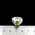 انگشتر زبرجد نقره مردانه دست ساز طرح رامیاد - Image 4