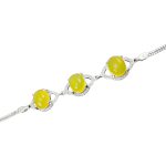 دستبند شرف الشمس نقره زنانه طرح همتا + حکاکی