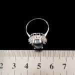 انگشتر حدید صینی نقره زنانه طرح راندایا +حکاکی‌‌‌ - Image 2