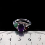 انگشتر نقره زنانه چندنگین اصل طرح فریوش‌‌‌ - Image 3