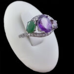 انگشتر نقره زنانه چندنگین اصل طرح فریوش‌‌‌