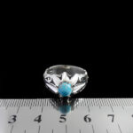 انگشتر فیروزه نیشابوری دست ساز نقره مردانه طرح بیژن - Image 4