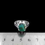 انگشتر فیروزه نیشابوری دست ساز نقره مردانه طرح پاشا - Image 4