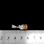 گردنبند عقیق سرخ یمنی نقره زنانه طرح متاین - Image 2