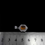 گردنبند عقیق سرخ یمنی نقره زنانه طرح نرجس - Image 2