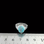 انگشتر فیروزه نیشابوری دست ساز نقره مردانه طرح ارستون - Image 2