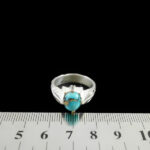 انگشتر فیروزه نیشابوری دست ساز نقره مردانه طرح اوژن - Image 5