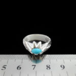 انگشتر فیروزه نیشابوری دست ساز  نقره مردانه طرح لومانا - Image 4