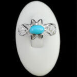 انگشتر فیروزه نیشابوری دست ساز  نقره مردانه طرح لومانا - Image 5