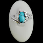 انگشتر فیروزه نیشابوری دست ساز  نقره مردانه طرح فرهود - Image 5