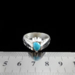 انگشتر فیروزه نیشابوری دست ساز نقره مردانه طرح وامق - Image 4