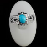 انگشتر فیروزه نیشابوری دست ساز نقره مردانه طرح وامق - Image 5