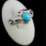 انگشتر فیروزه نیشابوری دست ساز نقره مردانه طرح وامق