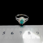 انگشتر فیروزه نیشابوری نقره زنانه طرح شهربانو - Image 4