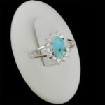 انگشتر فیروزه نیشابوری نقره زنانه طرح شهربانو