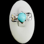 انگشتر فیروزه نیشابوری دست ساز نقره مردانه طرح هورتاش - Image 2