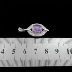 گردنبند عقیق کبود یمنی نقره زنانه طرح سنیرا - Image 2