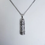 گردنبند نقره حرز امام جواد (ع) طرح نحل - Image 3