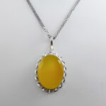 زنجیر نقره طرح ترمه عیار ۹۲۵ مخصوص گردنبند (۵۰ سانتی متری) - Image 2