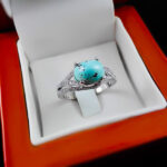 انگشتر فیروزه نیشابوری نقره زنانه طرح رونا - Image 3