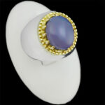 انگشتر عقیق کبود یمنی نقره مردانه طرح فیلی آراد