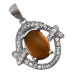 گردنبند عقیق سرخ یمنی نقره زنانه طرح نسرین