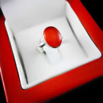 انگشتر عقیق سرخ یمنی نقره دست ساز مردانه و زنانه طرح ساعد به همراه حرز امام جواد (ع) - Image 3