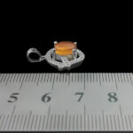 گردنبند عقیق سرخ یمنی نقره زنانه طرح نسرین - Image 2