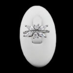 حلقه چند نگین نقره زنانه طرح رایکا - Image 4