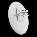 حلقه چند نگین نقره زنانه طرح رایکا - Image 5