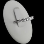 حلقه چند نگین نقره زنانه طرح مهسان