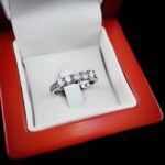 حلقه چند نگین نقره زنانه طرح مهسان - Image 3