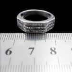 حلقه نقره زنانه طرح آبنوش - Image 2