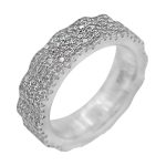 حلقه نقره زنانه طرح آپاما