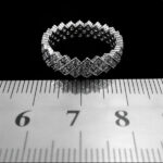 حلقه نقره زنانه طرح آزین - Image 2