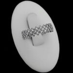 حلقه نقره زنانه طرح آزین