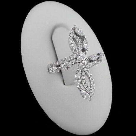 حلقه نقره زنانه طرح دنیز