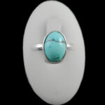 انگشتر فیروزه نیشابوری دست‌ساز نقره زنانه و مردانه طرح ژالان + حرز امام جواد (ع) - Image 2