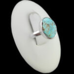 انگشتر فیروزه نیشابوری نقره دست ساز زنانه و مردانه طرح رسا + حرز امام جواد (ع)