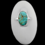 انگشتر فیروزه نیشابوری نقره دست ساز زنانه و مردانه طرح رسا + حرز امام جواد (ع) - Image 3