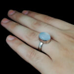 ست عقیق کبود یمنی آقا و خانم طرح سامیت دست ساز - Image 2