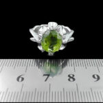 انگشتر زبرجد الماس تراش نقره مردانه طرح مزدک - Image 2