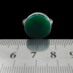 انگشتر عقیق سبز نقره دست ساز مردانه و زنانه طرح سورن+ حرز امام جواد (ع) - Image 2