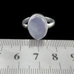 انگشتر عقیق کبود نقره دست ساز مردانه و زنانه طرح تاژ - Image 3