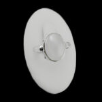 انگشتر عقیق کبود نقره دست ساز مردانه و زنانه طرح تاژ