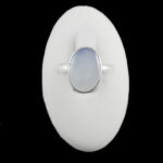 انگشتر عقیق کبود نقره دست ساز مردانه و زنانه طرح انوشه - Image 4