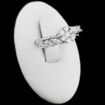 حلقه چند نگین نقره زنانه طرح ویدا