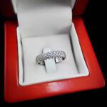 حلقه چند نگین نقره زنانه طرح وامین - Image 3