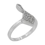 حلقه نقره زنانه طرح زامینا