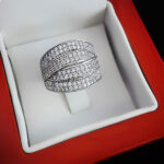 حلقه نقره زنانه طرح آویمی - Image 2